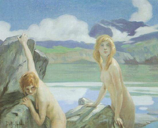 Paul Emile Chabas Two Bathers France oil painting art